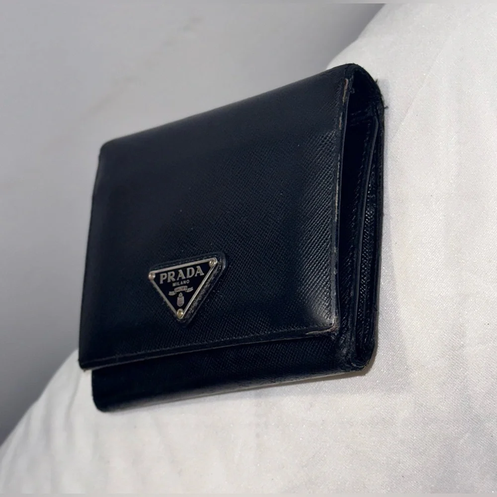 MENS PRADA TRI FOLD WALLET - Picture 2 of 16